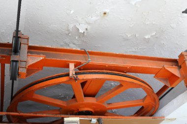 Rosh Hanikra İsrail'in kuzeyinde Akdeniz üzerinde dağlarda Cableway 