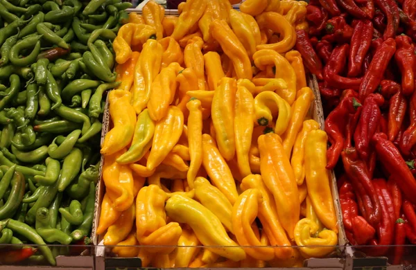 Frutas Verduras Frescas Venden Mercado Verduras Ciudad Acre Israel — Foto de Stock