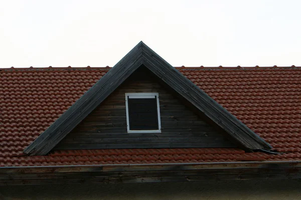 Dach Die Obere Struktur Des Gebäudes Die Zum Schutz Vor — Stockfoto