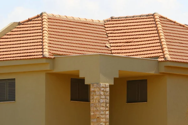 Dak Bovenste Structuur Van Het Gebouw Die Dient Ter Bescherming — Stockfoto