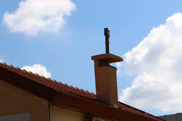 Techo Estructura Superior Del Edificio Que Sirve Para Proteger Las —  Fotos de Stock