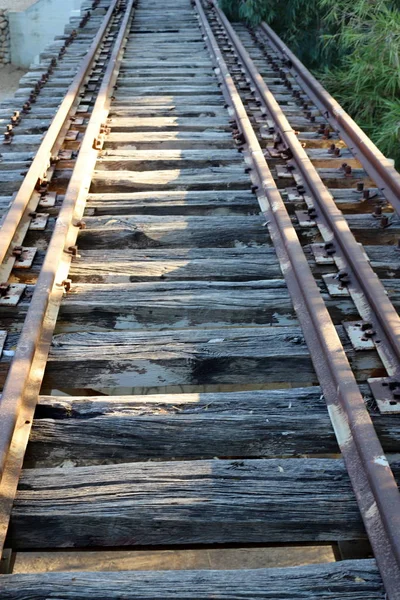 Srail Kuzeyinde Eski Demiryolu Demiryolu Köprüsü — Stok fotoğraf