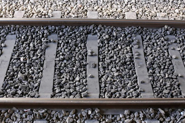 Järnvägsspår Och Järnvägsvagnar Järnvägsstation Norra Delen Staten Israel — Stockfoto