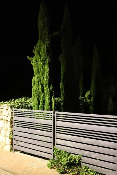 fencing in a city forest park in the north of the state of Israel