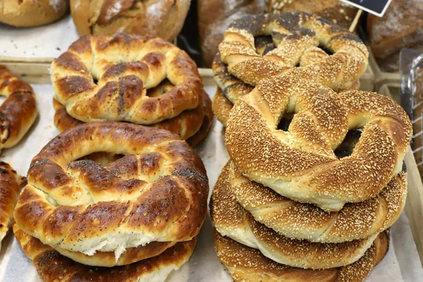 Brot Und Backwaren Einem Geschäft Israel Verkauft — Stockfoto