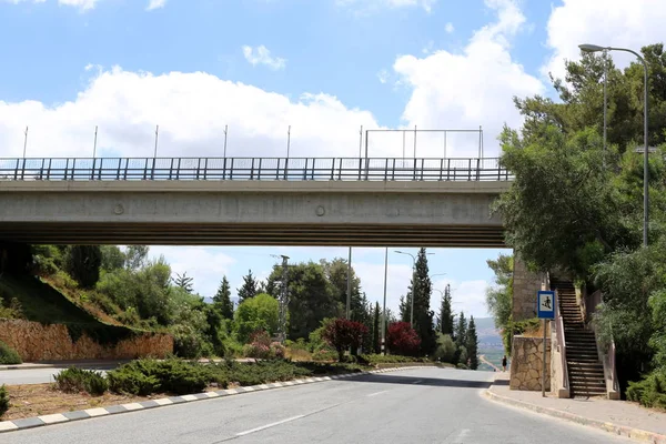 Puente Una Estructura Artificial Erigida Sobre Obstáculo Agua Norte Del — Foto de Stock