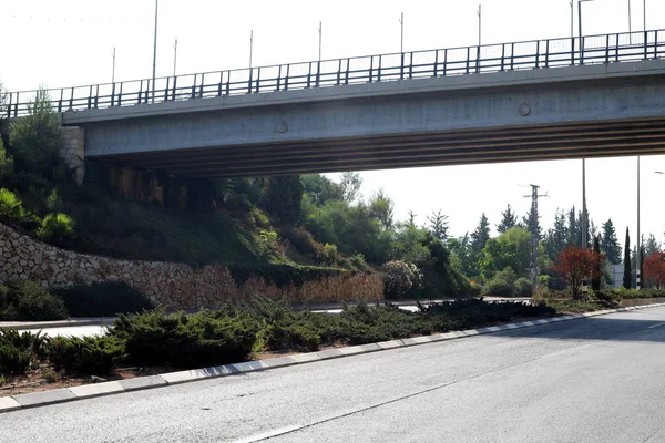 Puente Una Estructura Artificial Erigida Sobre Obstáculo Agua Norte Del — Foto de Stock