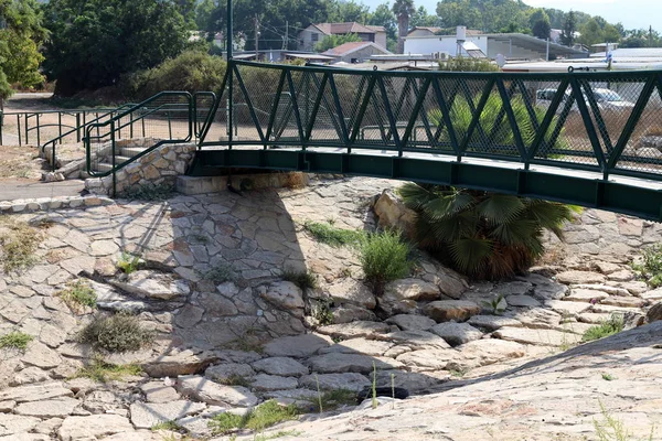 Puente Una Estructura Artificial Erigida Sobre Obstáculo Agua Norte Del — Foto de Stock