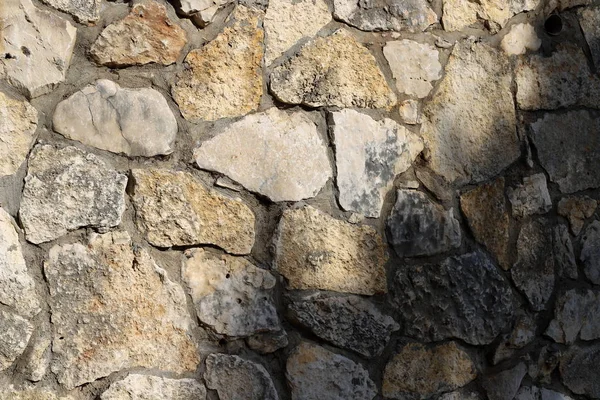 High Stone Concrete Wall Built North Israel — Stock Photo, Image