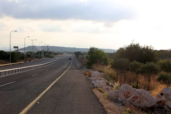 Camino Forestal Las Montañas Norte Israel — Foto de Stock