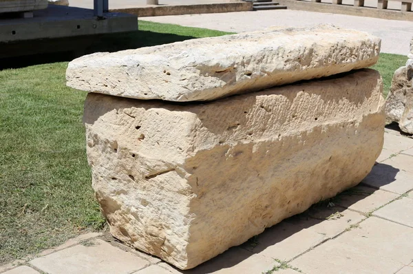 Piedras Encuentran Parque Orillas Del Mar Mediterráneo Norte Israel — Foto de Stock