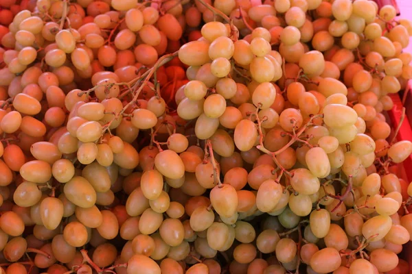 İsrail 'in kuzeyindeki Acre şehrindeki bir pazarda meyve ve sebze satılıyor. 