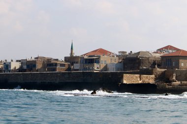 İsrail'in kuzeyinde Akdeniz kıyısında Acre kentinde antik haçlı kalesi 