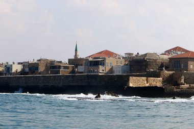 İsrail'in kuzeyinde Akdeniz kıyısında Acre kentinde antik haçlı kalesi 
