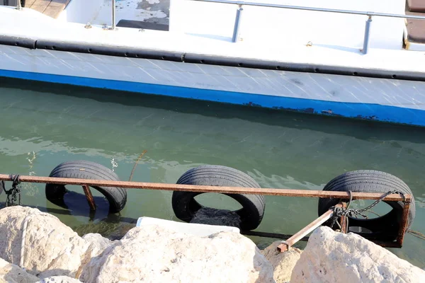 Amarre Lugar Cerca Orilla Para Amarrar Barco Barcos — Foto de Stock