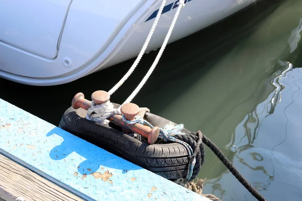 Berth Place Shore Mooring Vessel Boats — Stock Photo, Image