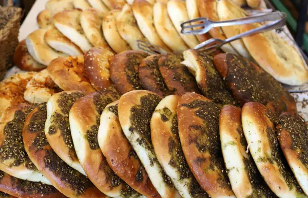 Хлеб Хлебобулочные Изделия Продаваемые Магазине Израиле — стоковое фото
