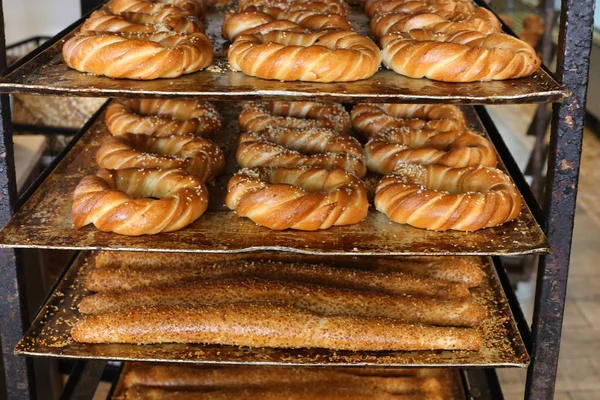 Pan Productos Panadería Vendidos Una Tienda Israel — Foto de Stock