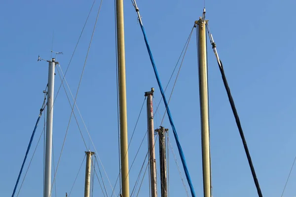 Sailing Yachts Port Mediterranean Coast Old City Acre Northern Israel — Stock Photo, Image