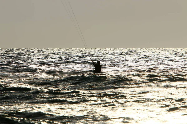 Côte Déserte Mer Méditerranée Nord État Israël — Photo