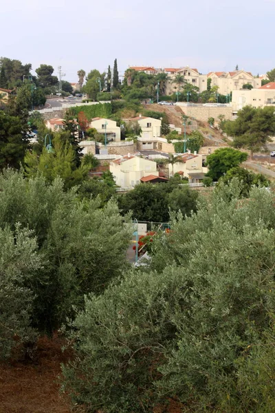 Paesaggio Una Piccola Città Sulle Rive Del Mar Mediterraneo Nord — Foto Stock