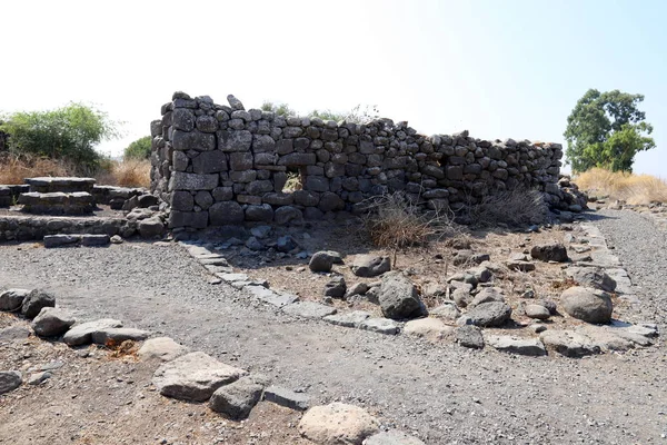 Gamla Una Antigua Ciudad Judía Ladera Occidental Llanura Del Golán — Foto de Stock