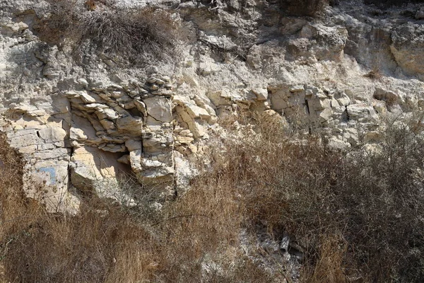Texture Montagne Rocce Nel Nord Dello Stato Israele — Foto Stock