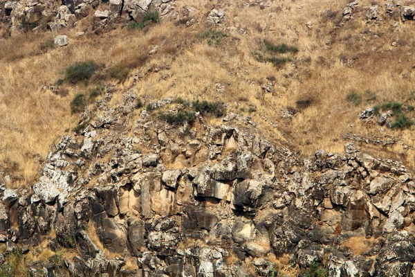 Textur Von Bergen Und Felsen Norden Des Bundesstaates Israel — Stockfoto