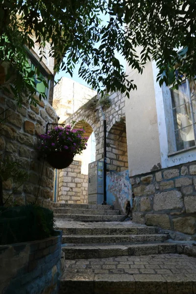 Safed Est Une Ville Kabbalistes Dans Nord Israël Une Ville — Photo