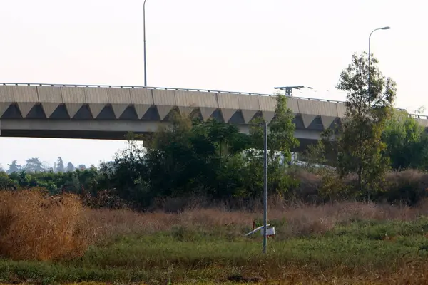 Pont Une Structure Artificielle Érigée Dessus Obstacle Nord État Israël — Photo
