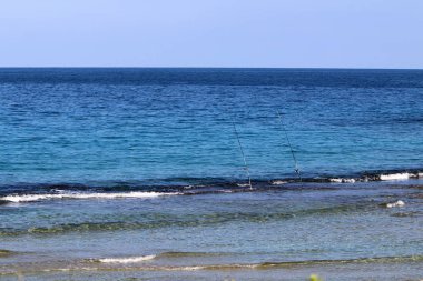 İsrail devletinin kuzeyinde Akdeniz'in ıssız kıyıları 