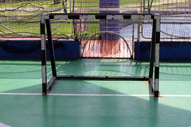 Kuzey İsrail 'de Nahariya' da bir şehir parkında spor malzemeleri ve eğlence. 