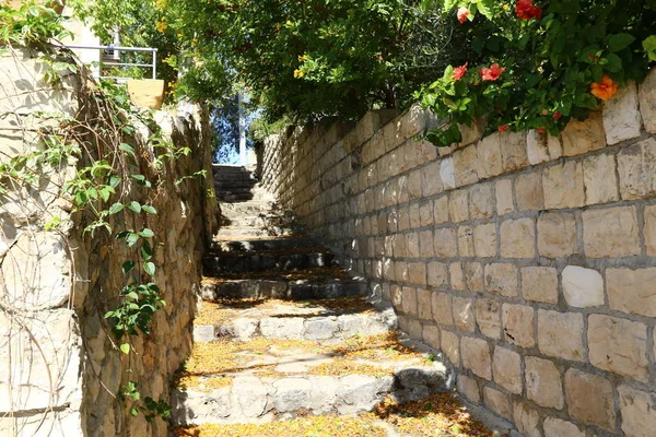 Treppen Und Stufen Einer Großstadt Israel — Stockfoto