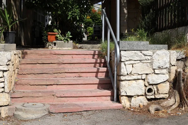 Escaleras Escalones Una Gran Ciudad Israel — Foto de Stock