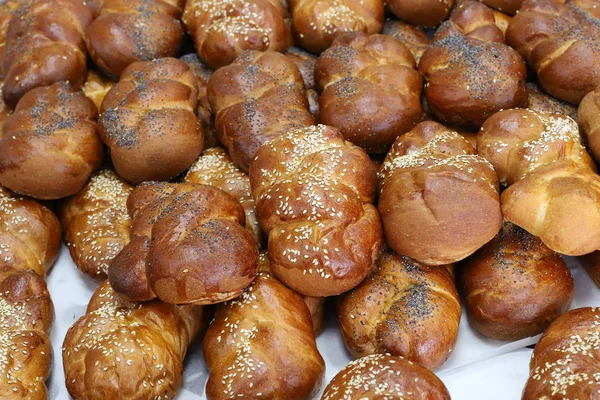Pain Produits Boulangerie Bonbons Orientaux Sont Vendus Dans Magasin Israël — Photo