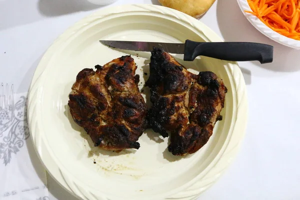 Productos Asan Una Parrilla Carbón Picnic Israel — Foto de Stock