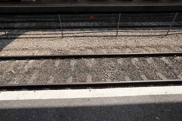 Binario Carri Ferroviari Alla Stazione Ferroviaria Haifa Israele — Foto Stock