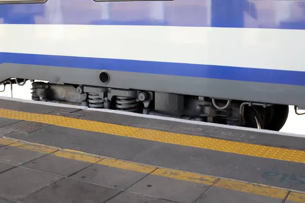 Binario Carri Ferroviari Alla Stazione Ferroviaria Haifa Israele — Foto Stock