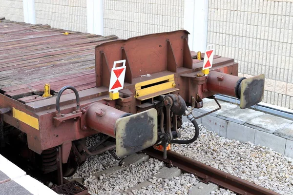 Férrea Vagões Estação Ferroviária Haifa Israel — Fotografia de Stock