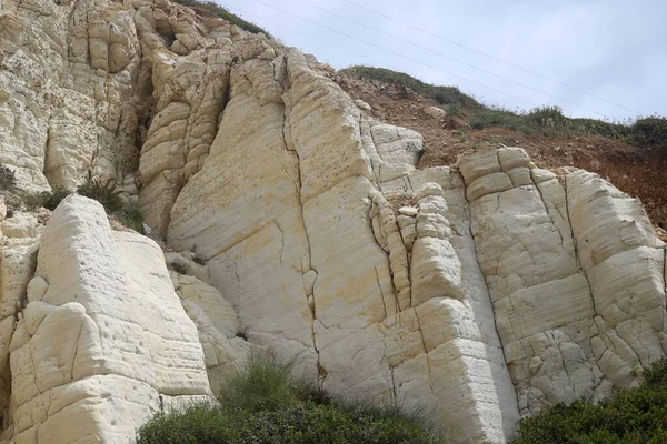 Textura Rocas Piedras Primer Plano Parque Ciudad Norte Israel —  Fotos de Stock