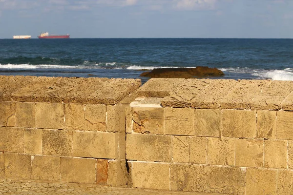Murallas Fortaleza Antigua Ciudad Acre Acre Una Las Ciudades Más — Foto de Stock