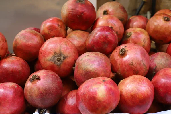 Owoce Warzywa Sprzedawane Bazarze Mieście Acre Północnym Izraelu — Zdjęcie stockowe