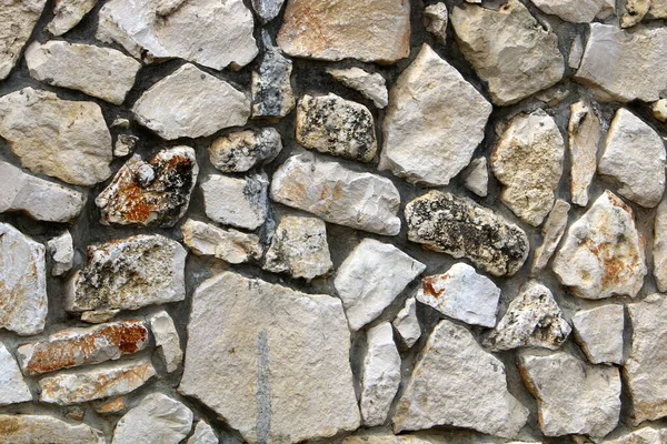 Parede Alta Feita Pedra Concreto Textura Parede Pedra — Fotografia de Stock