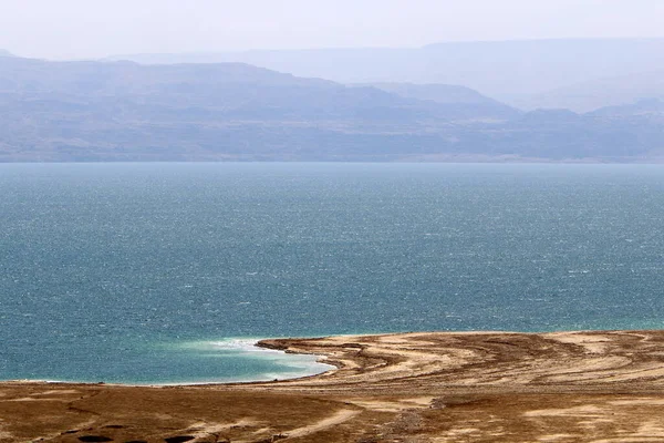 View Dead Sea Coast Israel Side Mountain Jordan — Stock Photo, Image