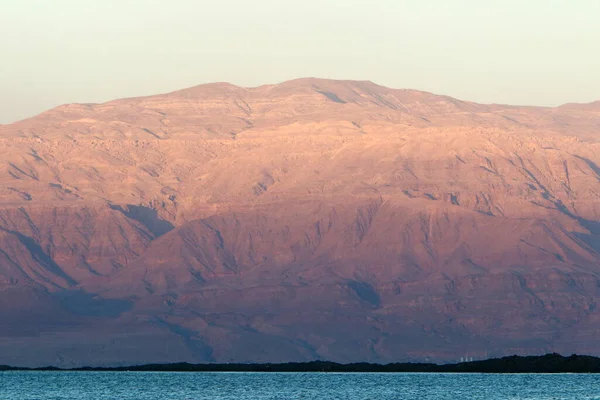Blick Auf Die Küste Toten Meer Israel Auf Der Gegenüberliegenden — Stockfoto