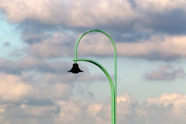 Elektrische Lamp Geïnstalleerd Een Stadspark Het Noorden Van Israël — Stockfoto