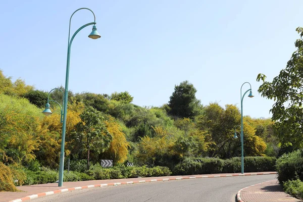 Estrada Asfalto Israel Norte Sul Verão Quente Israel — Fotografia de Stock