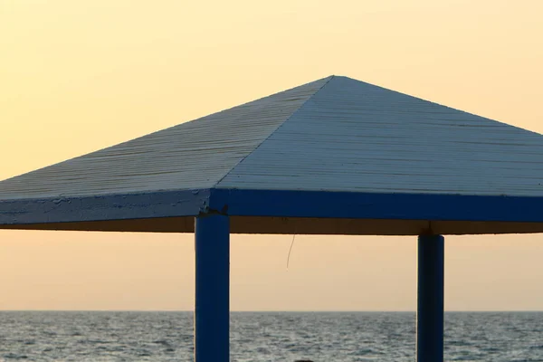 Canopy Hot Sun City Park Sea Israel Hot Summer Israel — Stock Photo, Image