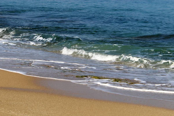 Kust Van Middellandse Zee Het Noorden Van Staat Israël Hete — Stockfoto