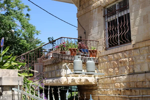 Detalles Arquitectónicos Vivienda Gran Ciudad Israel Verano Caliente Israel — Foto de Stock